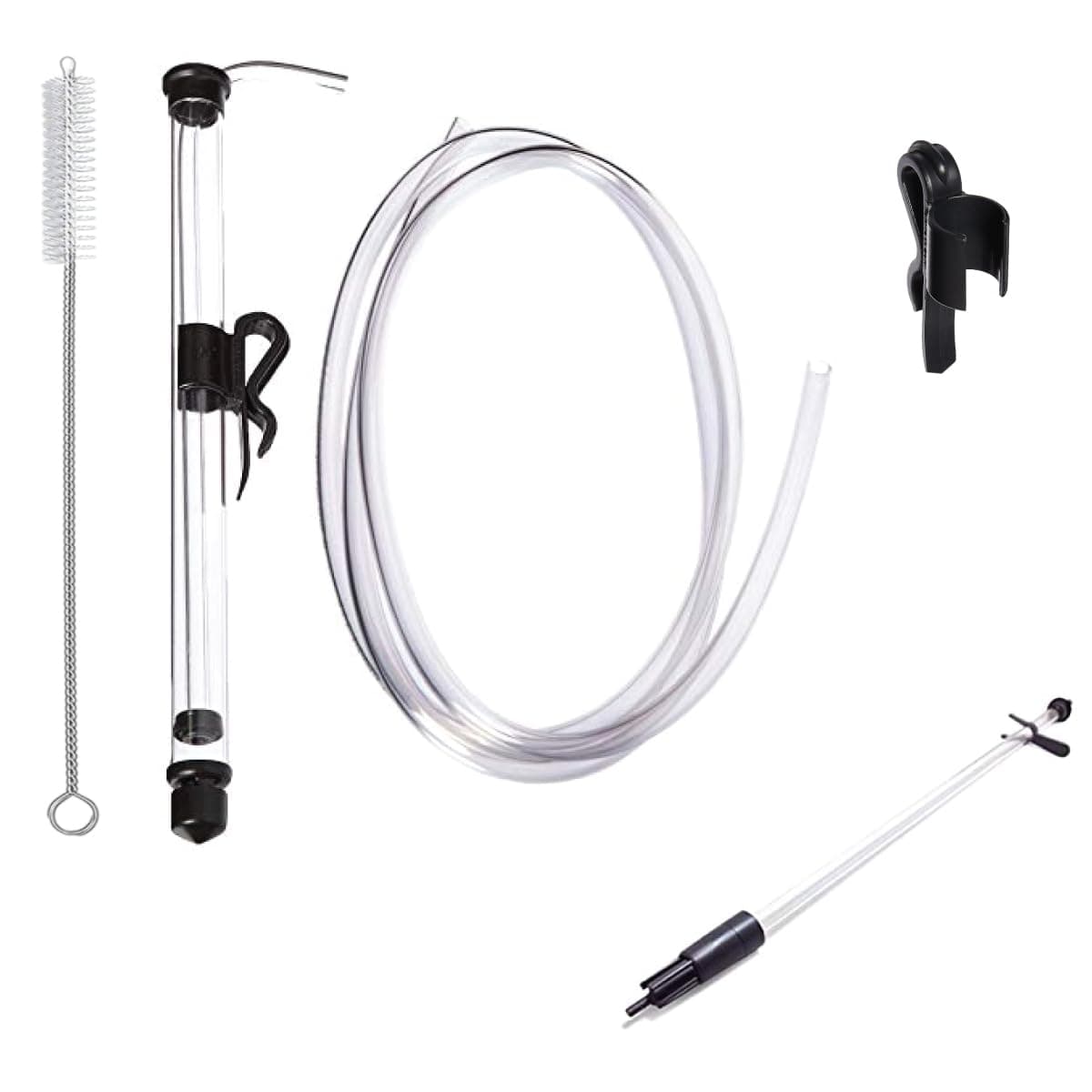 Fermtech Mini 14" Long Deluxe Siphoning Kit – Complete Home Brewing Equipment for Beer, Wine, Mead, and Craft Brew Making; Includes Auto Siphon Pump, Food-Grade Transfer Hose, and Bottling Wand