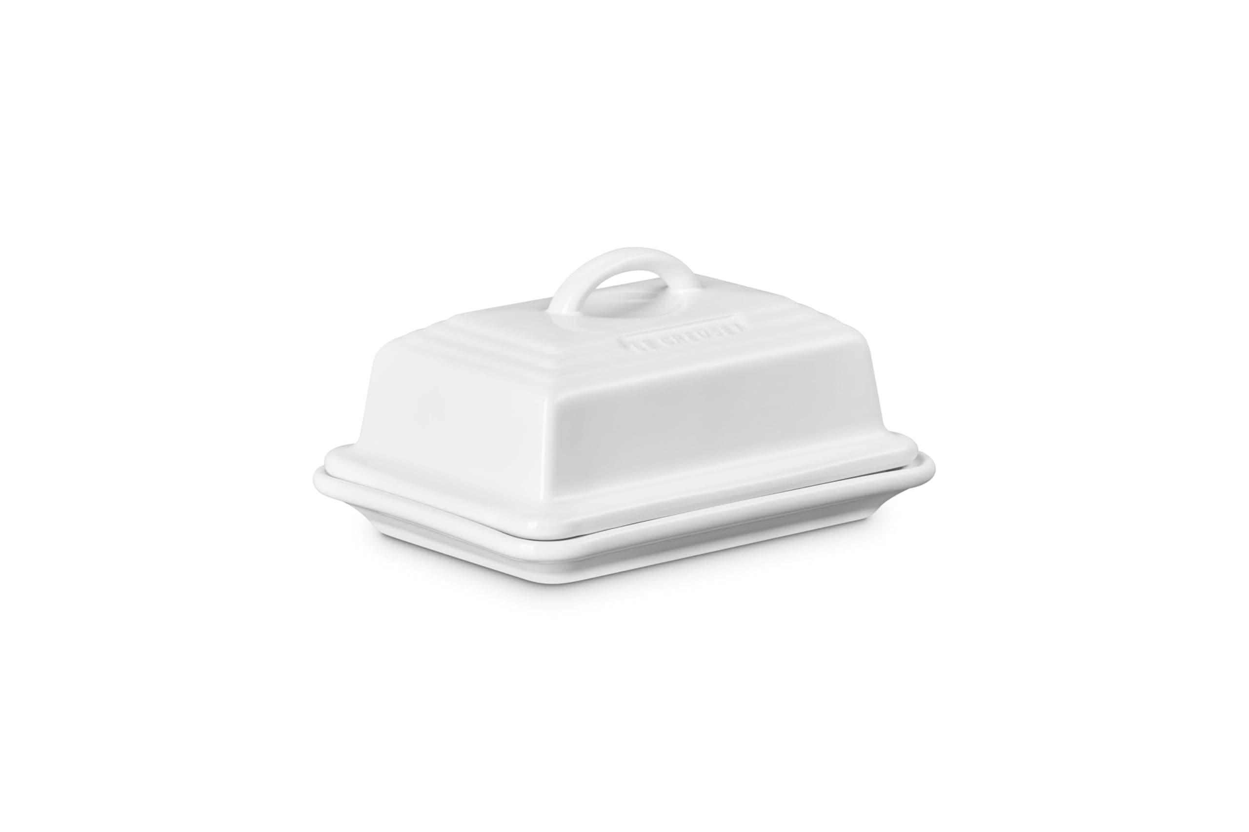 Stoneware Butter Dish White