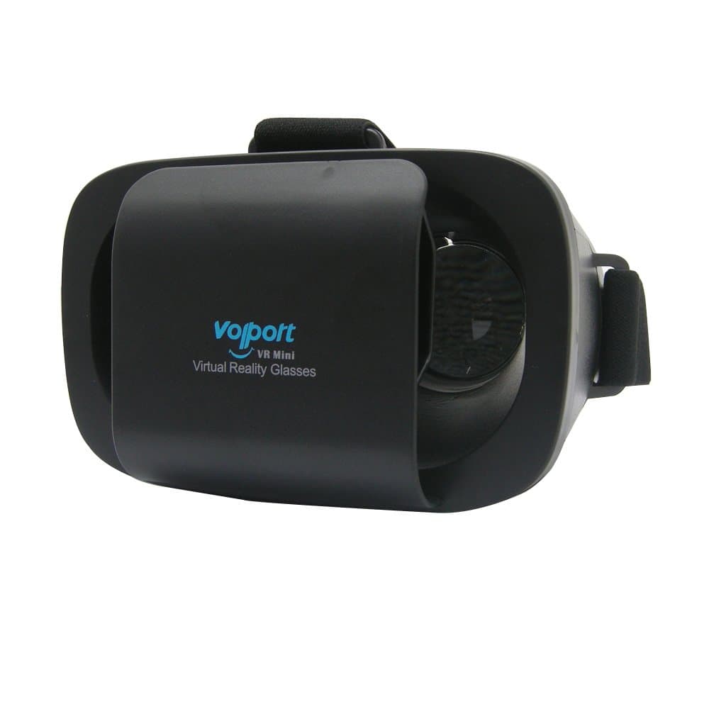 VR Headset, Volport 3D VR Headset Glasses Virtual Reality Mobile Phone 3D Video Movie Game Glasses for iPhone 7 6s 6 Plus 6 5S Samsung Galaxy S5 S6 S7 Edge Note 5 4 3 and Other 4.7-6.0" Cellphones