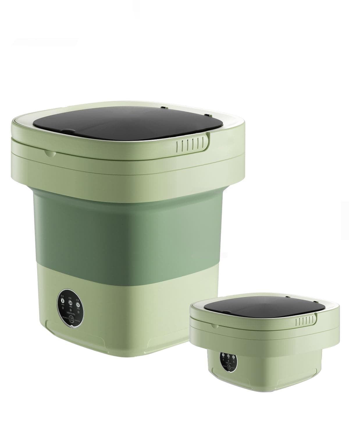 Portable Washing Machine,16L Laundry Washer with 3 Modes Deep Cleaning for Underwear,Baby Clothes,Shirt,Small Delicates. Mini Foldable Washer and Dryer Combo for Apartment,Hotel,Camp,RV,Travel(Green)