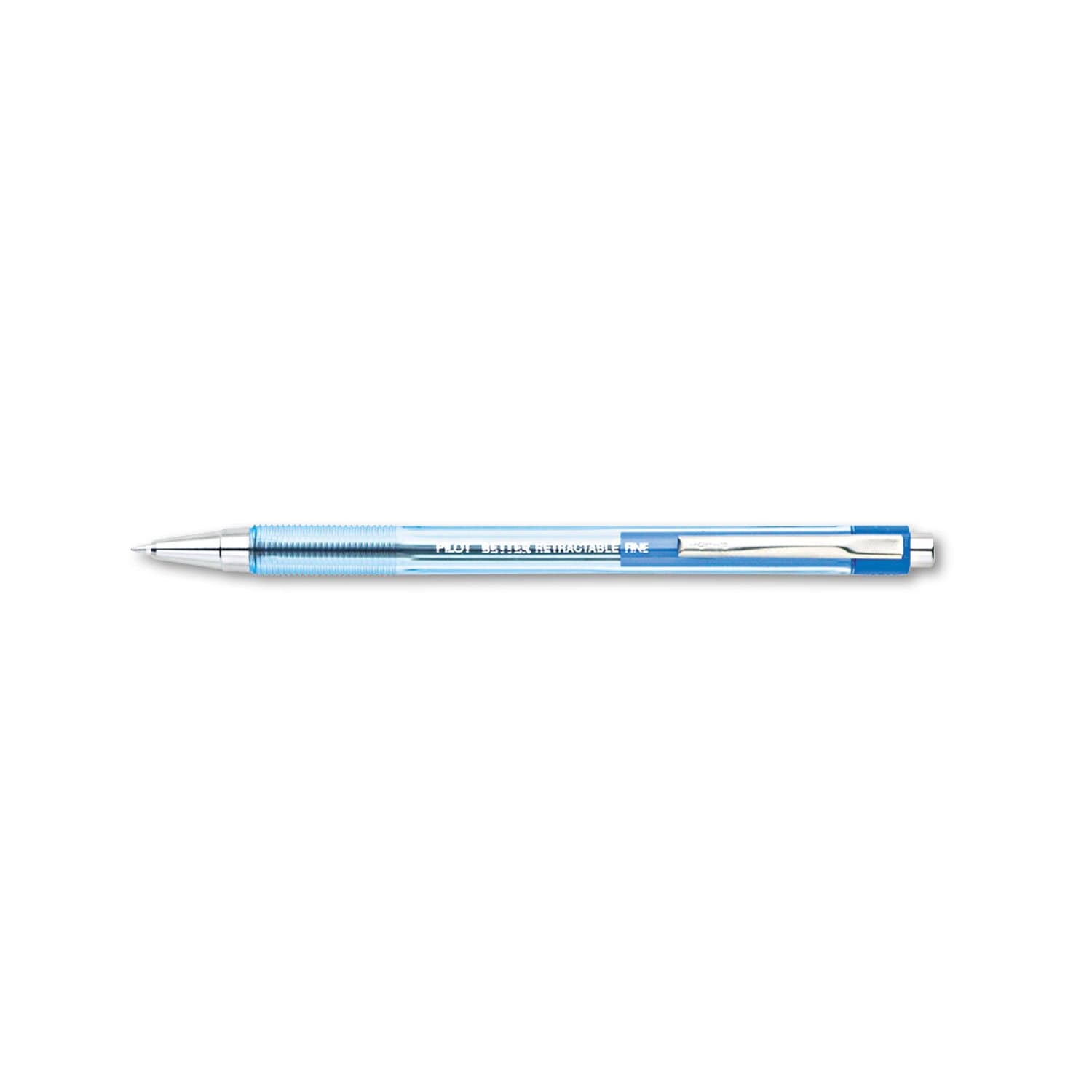 Pilot The Better Ball Point Pen Refillable & Retractable Ballpoint Pens, Fine Point, Blue Ink, 12-Pack (30001)