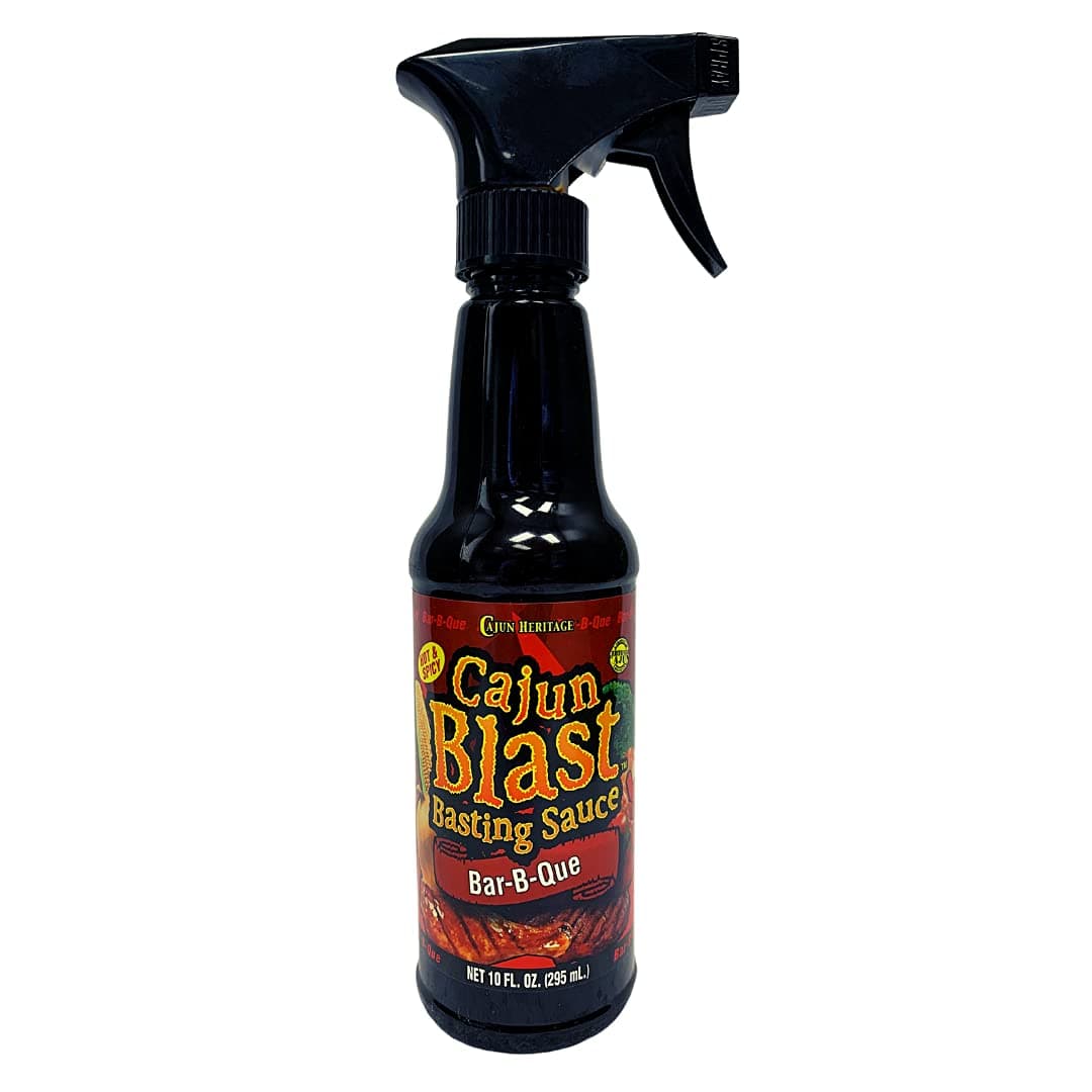 Cajun Blast Special Mild BBQ Basting Spray - 10 oz BBQ Spray Bottle, All Natural Cajun Seasoning from Louisiana, Cajun BBQ spray that goes well with Beef, chicken, Pork, Seafood, and Vegetables