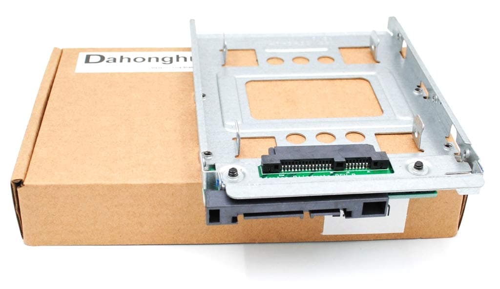 2.5" SSD to 3.5" SATA Hard Disk Drive HDD Adapter Caddy Tray Cage Hot Swap Plug Converter Bracket Compatible with All The 3.5" SATA/ SAS Drive Caddie Trays (654540-001)