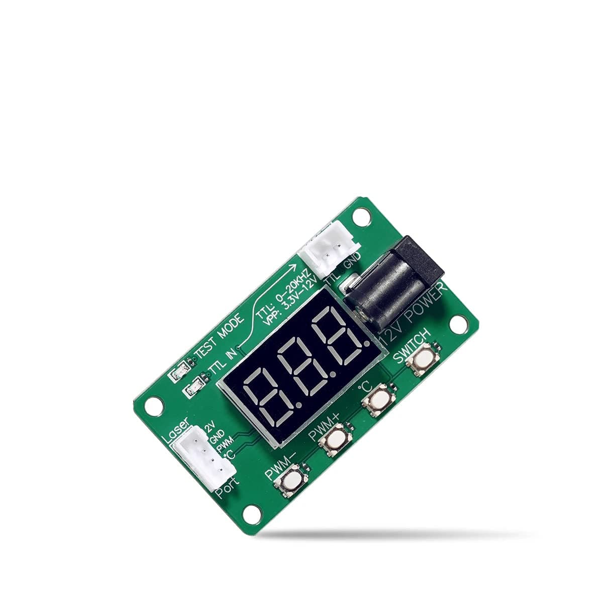 Laser Module Tester Digital PWM Wave Pulse 0.01%-100% Output, 0%-100% Input, 0Hz-20KHz VPP 3.3V-12V Digital Signal Generator Adjustable Frequency Duty Cycle
