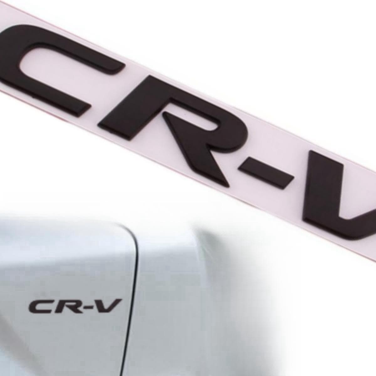 Car 3D Rear Tail Letter Emblem Replacement for CR-V Car Badge Decals Logo Trunk Decoration Emblem Modification (Black)