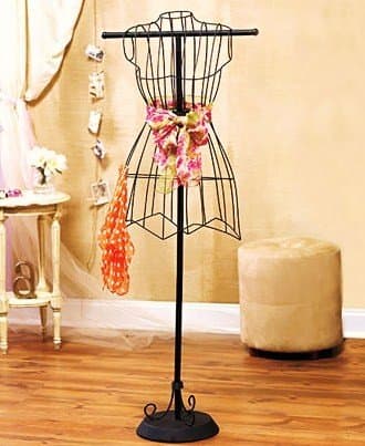 Old Fashioned Wire Dress Form Fitting Woman's Shape