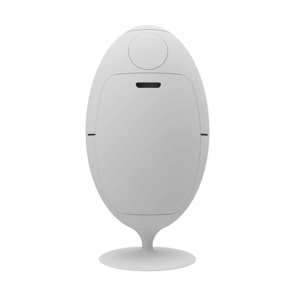 Ovetto Coon Design 3 Compartments Plastic ABS Recycling Bin Matt White