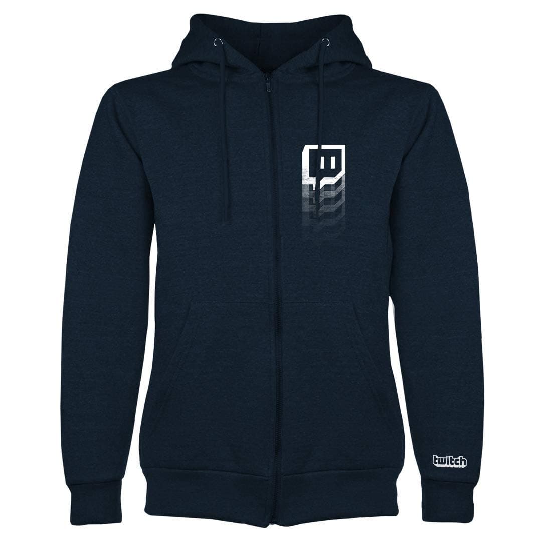 Twitch Rising Glitch Zip-Up Navy