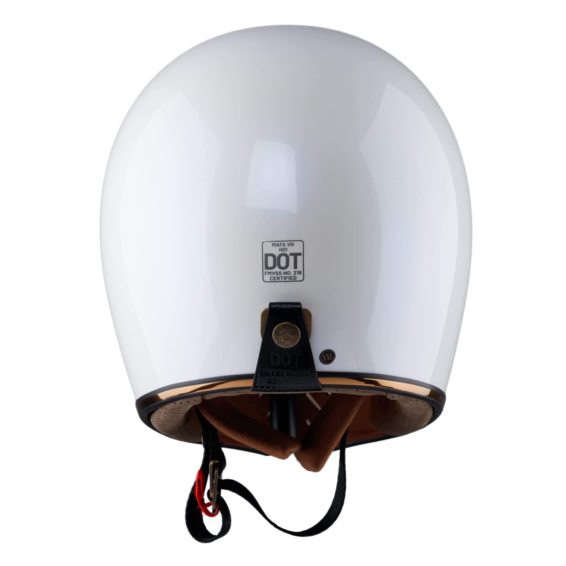 Royal H01 Full Face Motorcycle Helmet - Multi Size & Colors | Retro - Elegant - Unique Design | Classic Style for Adult Women - Men | DOT Approved