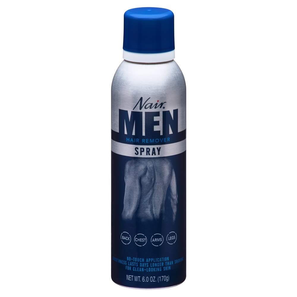 Nair For Men Hair Remover Spray 6 oz (Pack of 5)