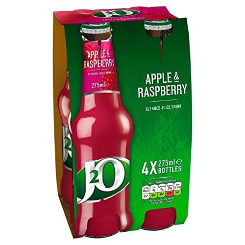 J2O Apple & Raspberry - 4 x 275ml (37.2fl oz)