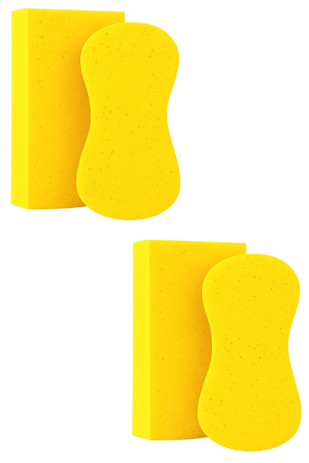 Large Sponges for Cleaning - 2 Pack - Multi-Purpose Cleaning Sponge, Large Sponges for Cleaning, Household Cleaning Sponges, Tile Grout Sponge, Sponges for Painting, Large Sponge for Washing Car