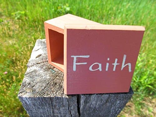 Decorative Wood Box Faith Religious Decor