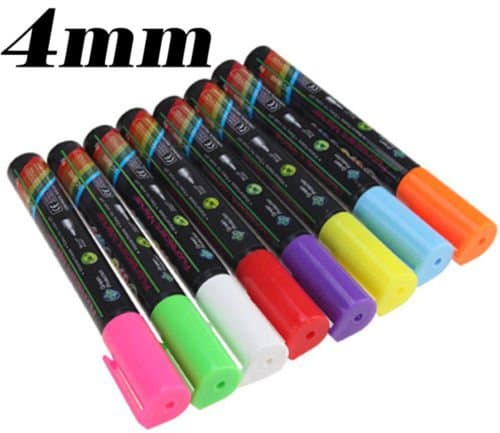 8 pcs Highlighter Fluorescent Liquid Chalk Marker Pen for LED Writing Board 4mm