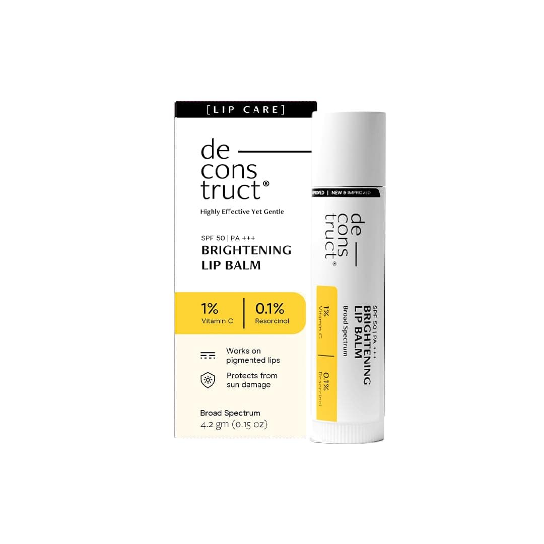Deconstruct Brightening Lip Balm With SPF 30 | For Dark, Pigmented, Dry, Flaky Lips | Vitamin C for Brightening | Sun Damage and Discoloration Protection | Gloss Finish