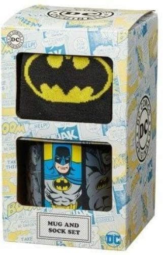 Marvel Comics Mug & Sock Set - Batman - Mens gift ideas Boys gift ideas