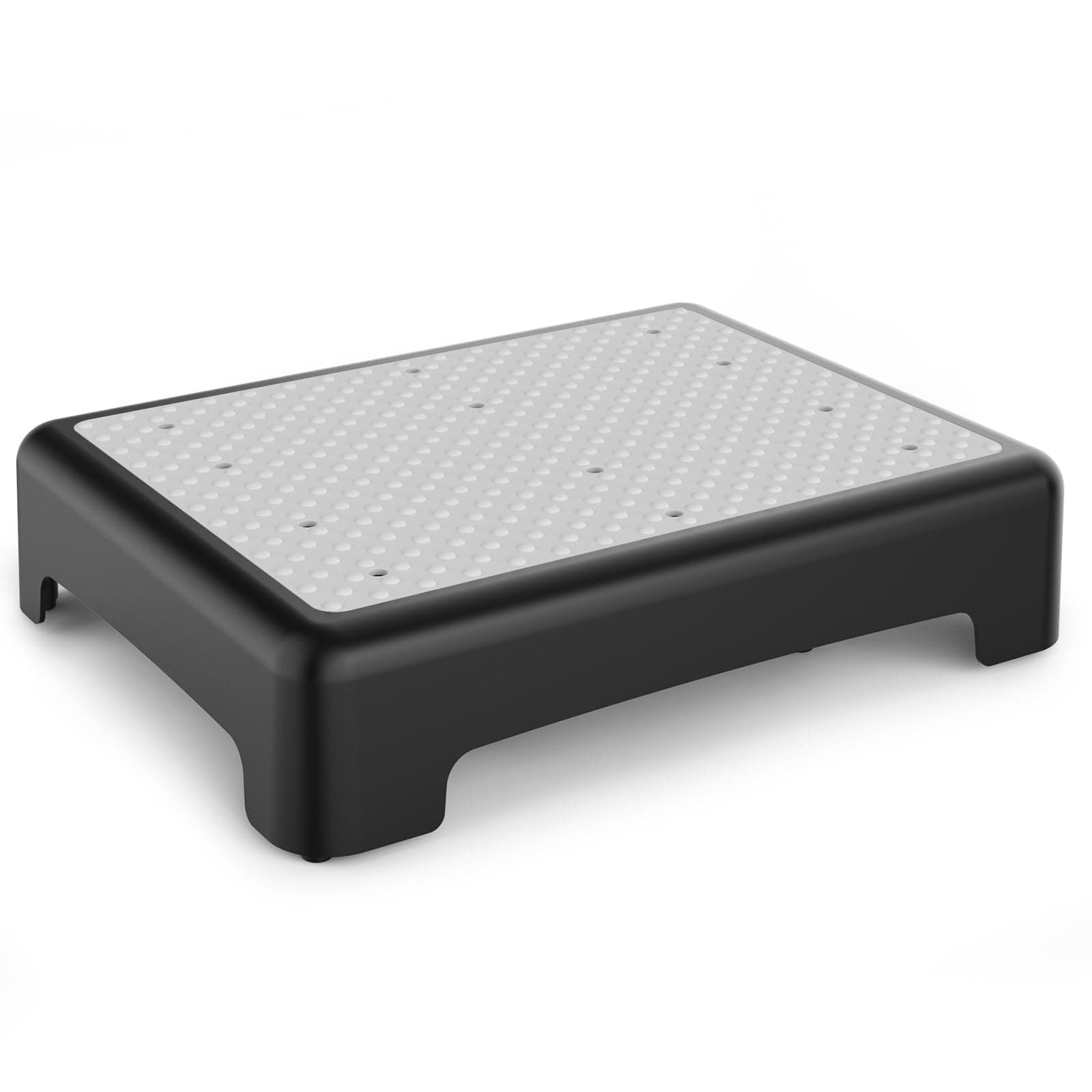 HBTower Step Stool, Mobility Step Stool for Adults & Seniors, Non-Slip Step Platform Indoor and Outdoor, Portable Step Riser, Safety Step for Car, Bedside, Office, Shower, Stairs, Grey