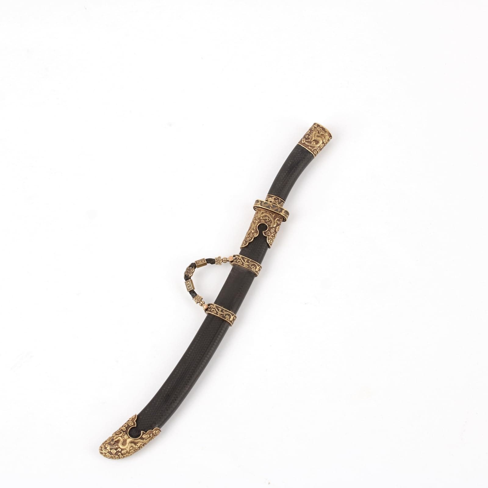 Handmade Miniature 1:6 Chinese Ancient Sword 6.35” Ming-Style Knife Katana Sword Collectible Grade