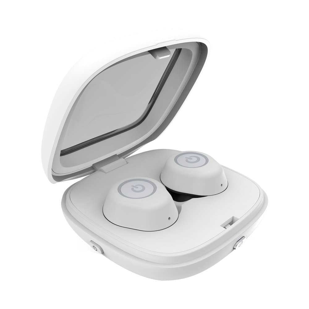 LOVIA True Wireless Earbuds, True Mini Twins Stereo Bluetooth V4.2 Headphones with Built-in Mic/Magnetic Charging Case for iPhone Samsung iPad and Android Phones (White)