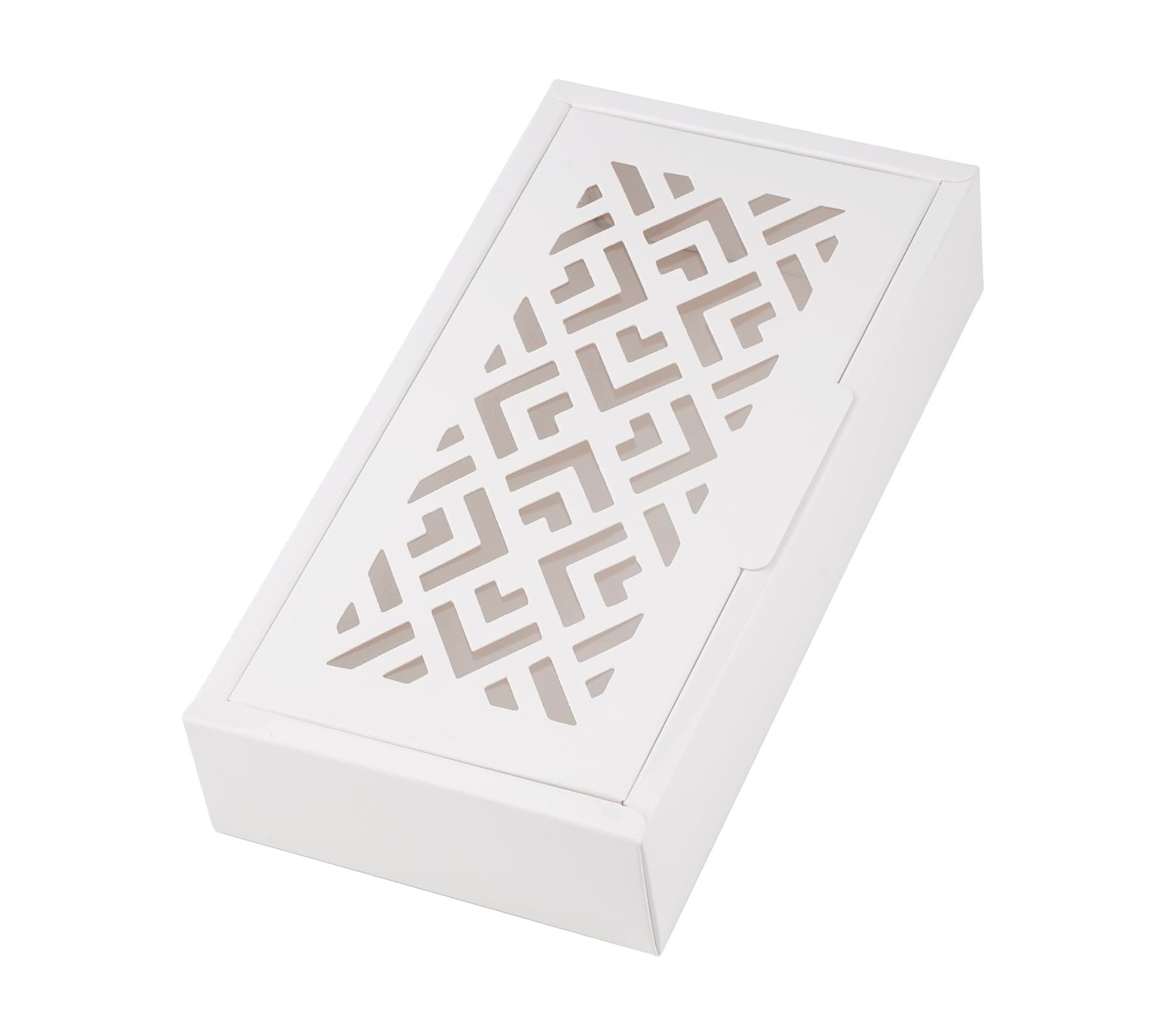 2 Pcs Classic Gift Box (25 x 13 x 5 cm) Easy Assembly, Premium Smooth Cardboard, Eco Friendly Sturdy Paper Gift Boxes for New Year Wedding Eid Birthday Groomsman Father's Day (Bright White) Pack Of 2