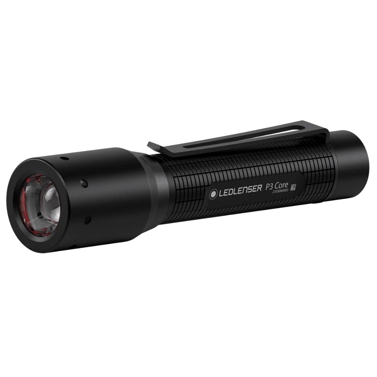 LEDLENSER P3 Core Flashlights | LED Configuration - Power LED | Luminosity - MAX 90 lm - MIN 15 lm | | Lighting Range - MAX 70 m | Rechargeable - Yes| Every Day Carrying
