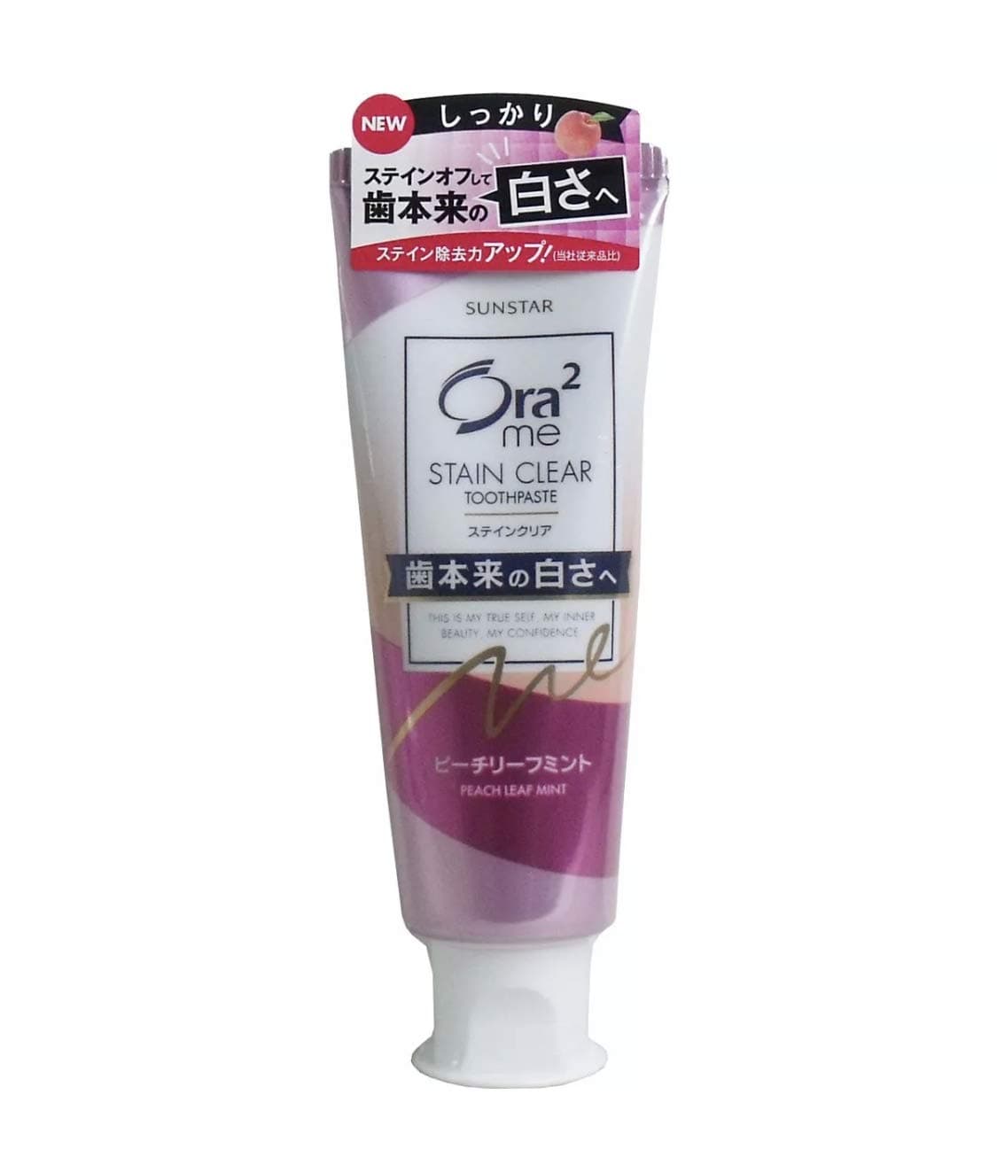 Sunstar Stain Clear Whitening Toothpaste 130g Peach Leaf Mint