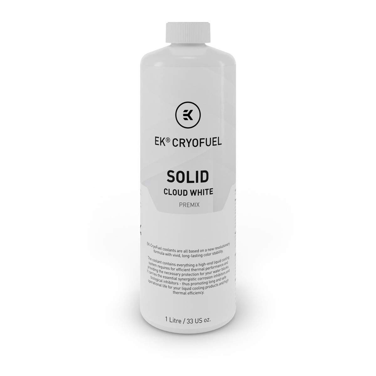 EK-CryoFuel Solid Cloud White (Premix 1000mL) PC Coolant for Custom Liquid Cooling