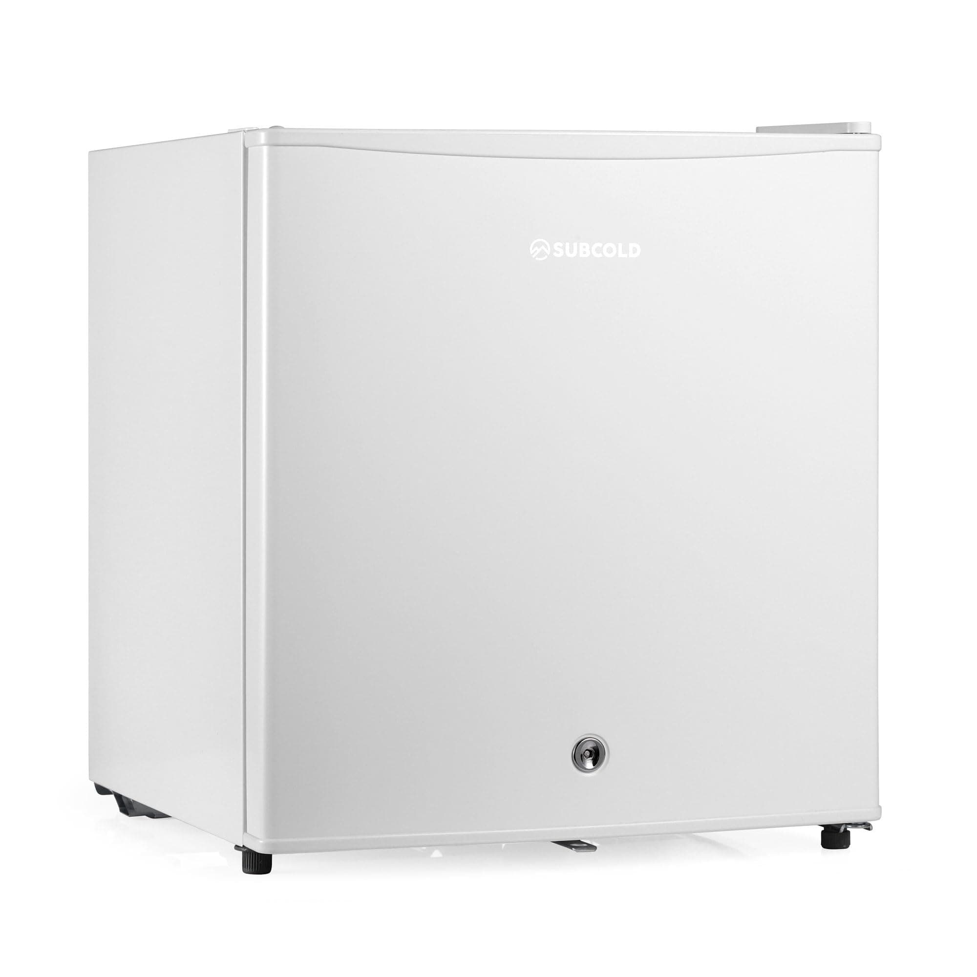 Eco50 Mini Fridge White | Table-Top Model | Counter-Top Fridge | Solid Door with Chiller Box | Lock & Key | Energy Efficient (45L, White)