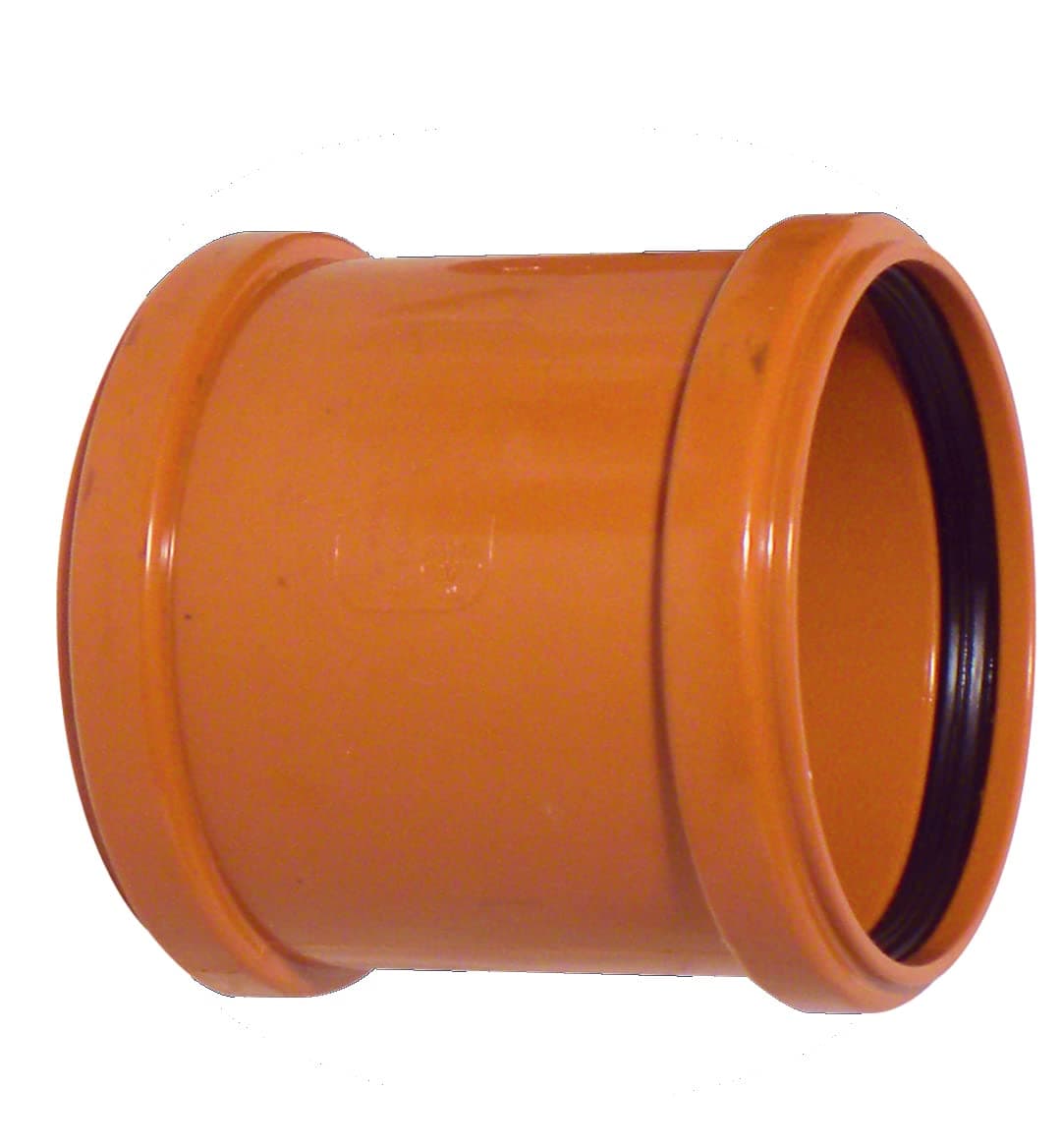 Soil Pipe 110 mm - Straight Coupler - Push-Fit - Underground - Brown 4" Sewerage