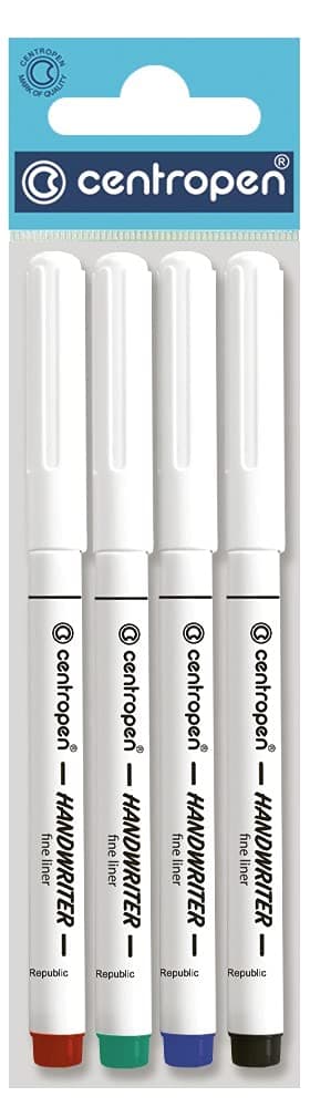 Centropen PK4 HANDWRITER MIXED UNI 2551 M, Assorted, 225510403