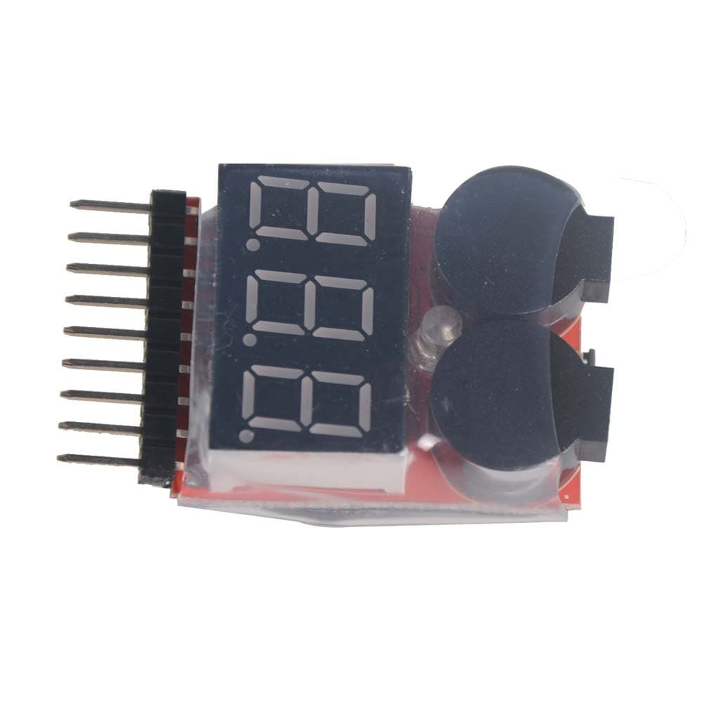 1-8S Low Voltage Checker Warning Buzzer Alarm for RC Hobby Lipo/Li-ion Battery