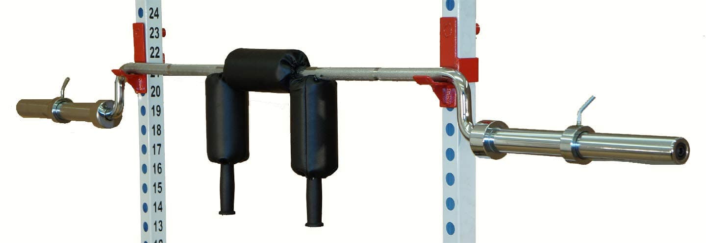 TDS Safety Squat Bar - 30 mm dia Solid steel 86" long Chrome plated 1000 weighs 65 lbs.lb rated.