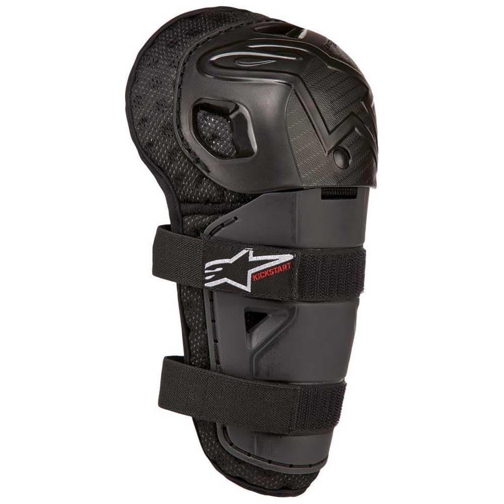 Bionic Action Kickstart Knee Guard, One Size, Black/Red