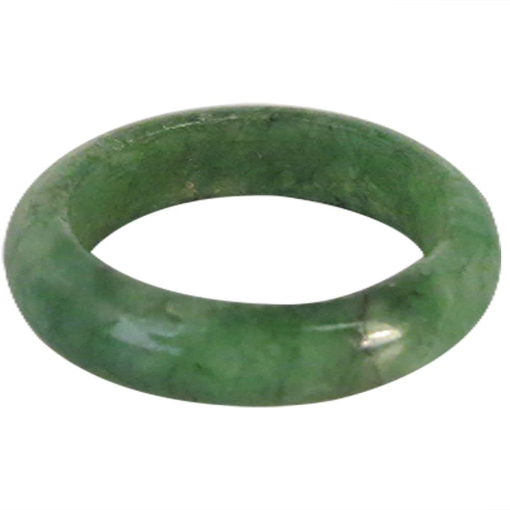 Genuine Chinese Green Jade Ring 5mm