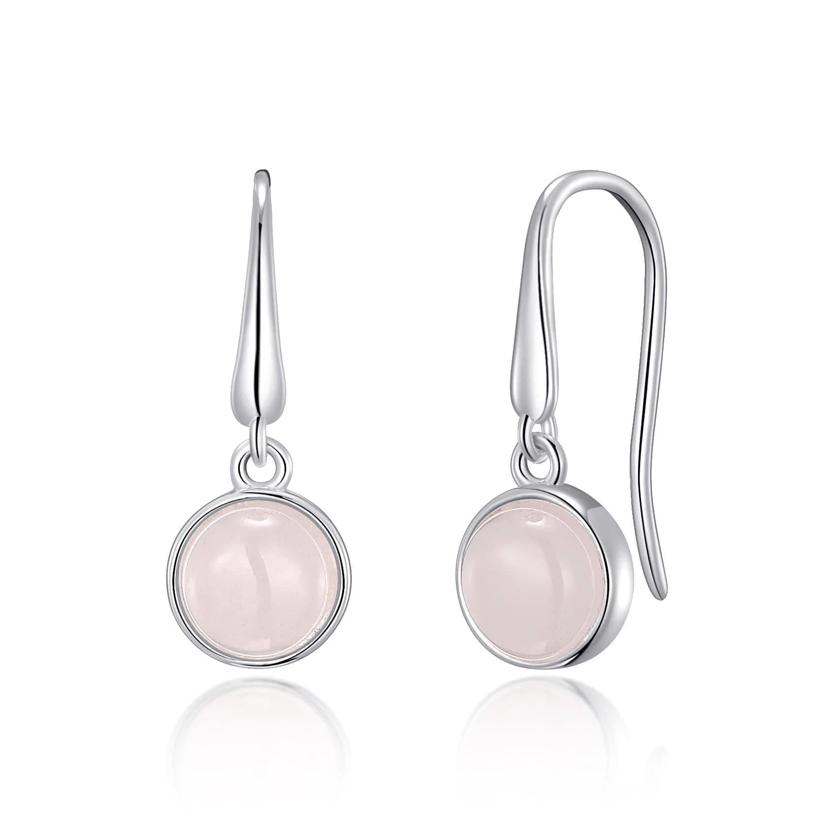 Philip JonesRose Quartz Drop Earrings