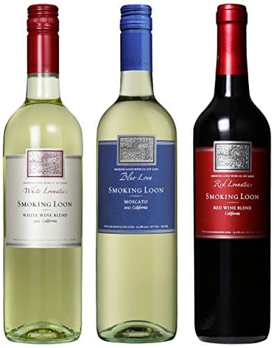 Smoking Loon Red White and Blue Wine Mixed Pack, 3 x 750 mL Wine