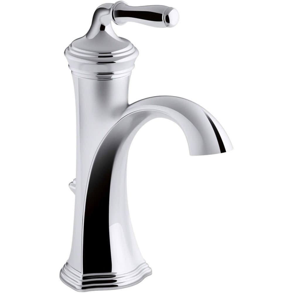 KOHLER K-193-4-CP Devonshire Single-Handle Bathroom Sink Faucet, Polished Chrome