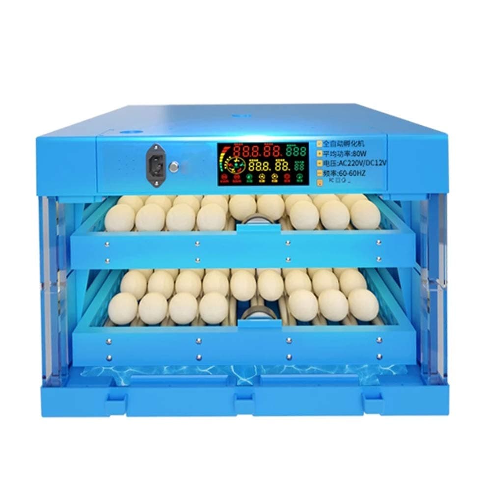 CHICTI128 Digital Egg Incubator Fully Automatic Poultry Hatcher Machine With Egg Turning And Temperature Humidity Control For Household Chicken Duck Bird Kitchen