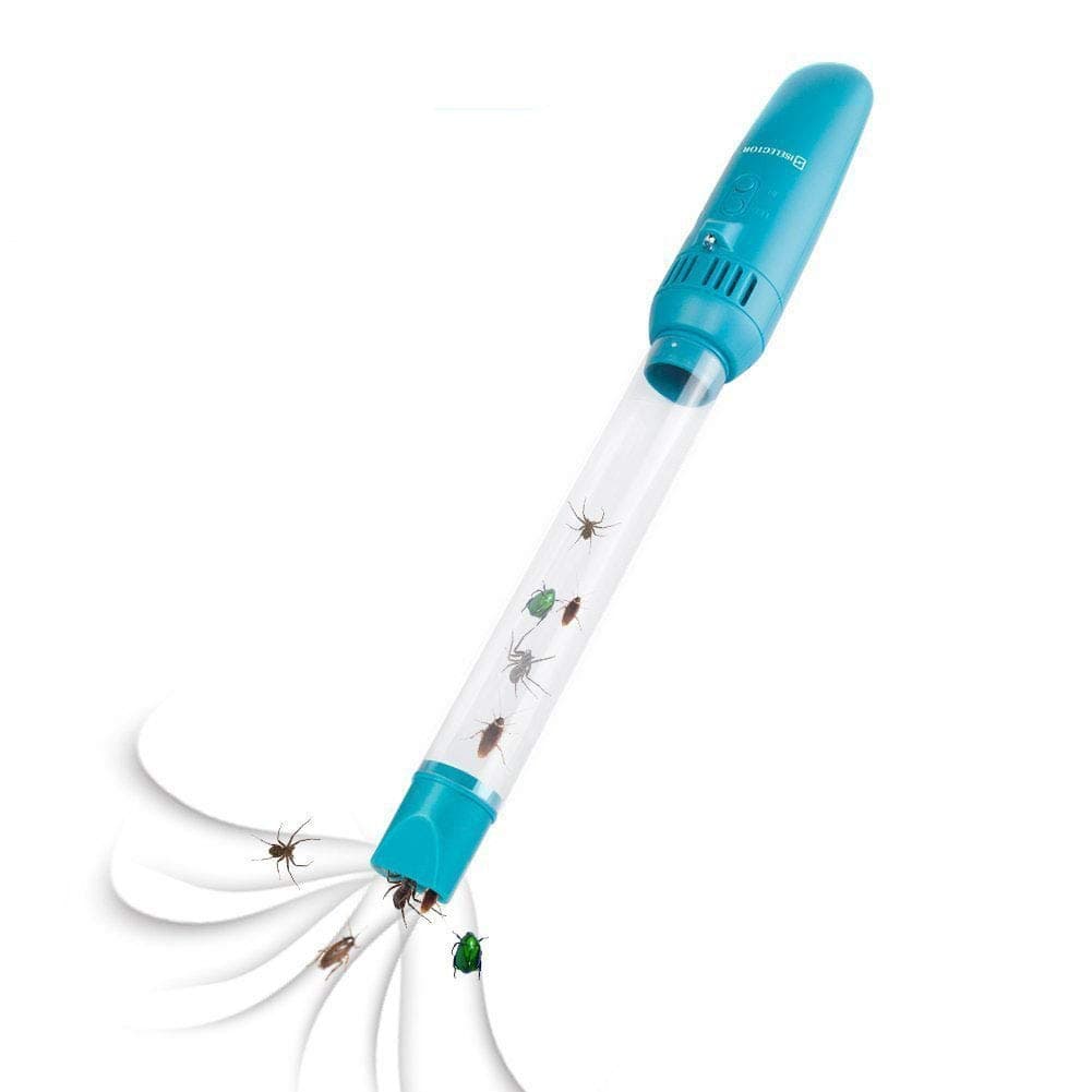 Vacuum Insects and Bug Catcher Spider Crawler Humane Catcher USB Rechargeable with LED Flashlight, Great Toy for Kids