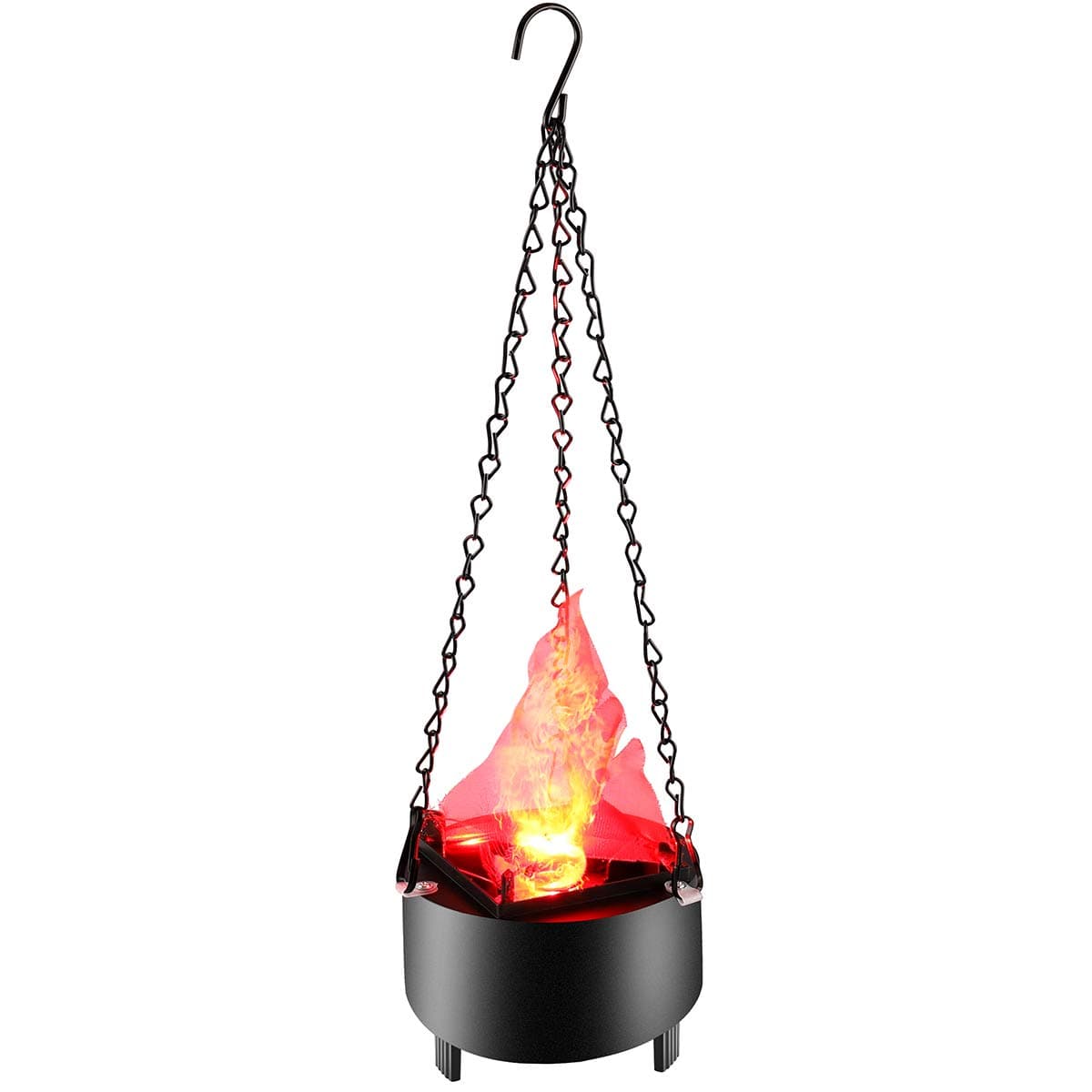 3D Fake Fire Light, Artificial LED Silk Flame Lamp Stage Effect Light Realistic 3D Campfire Lamp Prop Flame Light for Halloween, Christmas, Festival and Party