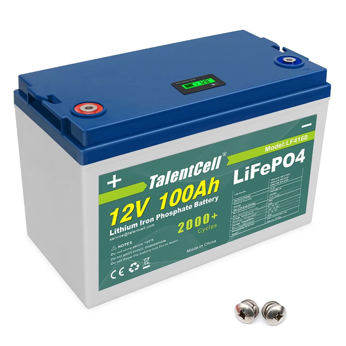 100Ah LiFePO4 Battery, 12V by Talentcell