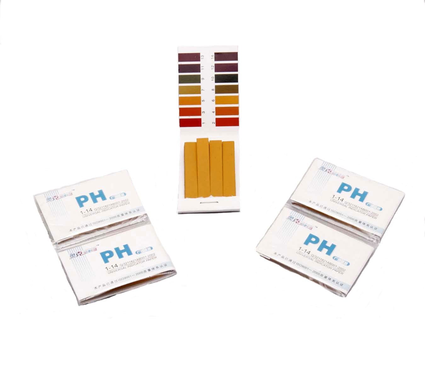 PH Test Strip Kit (1-14) 5 Books 80 Strips Each. PH Testing for Thyroid, Breast and Immune System Support