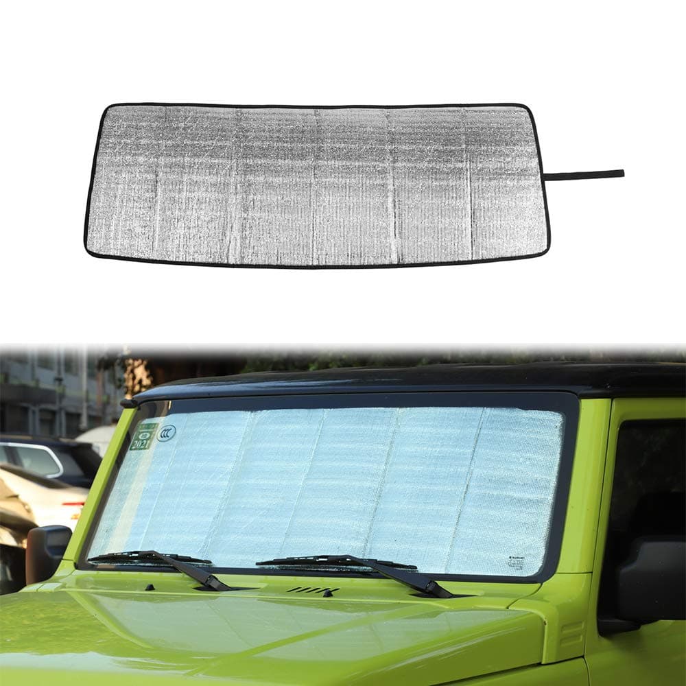 JUNLELI Front Windshield Sunshade Shade Heat Insulation Sun Visor Cover for Jimny 2019 2020 2021 2022 2023 Car Interior Accessories