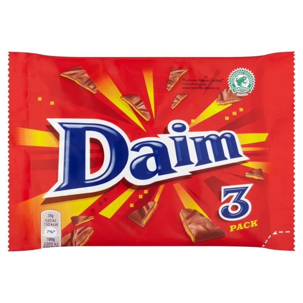 Daim Bar pack of 3 x 28g