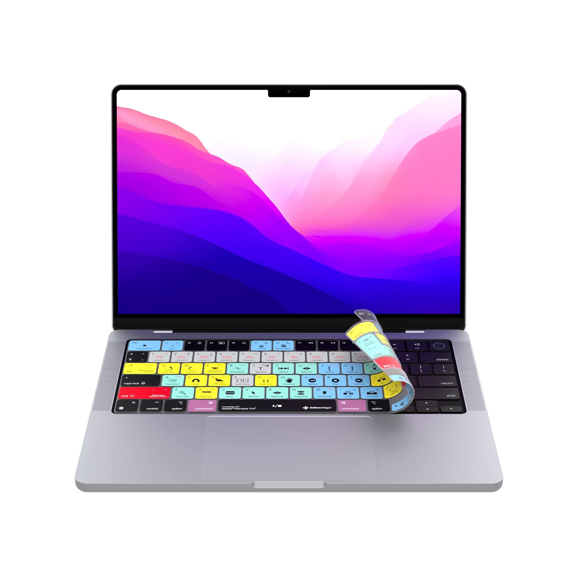Adobe Premiere Keyboard Covers for MacBook Pro 14" & 16" MacBook Pro 2021+ with M Series Chips. (Will not fit Other MacBook Models)