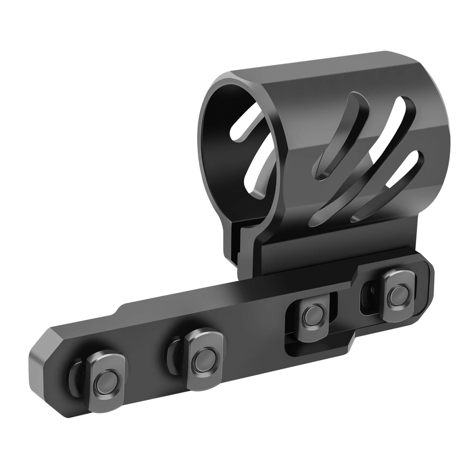 M Lock Offset Flashlight Ring Mount for M Lock Rail System - 2 Mounting Inserts Included fits 27mm 25.4mm 20mm Diameter Flashlight