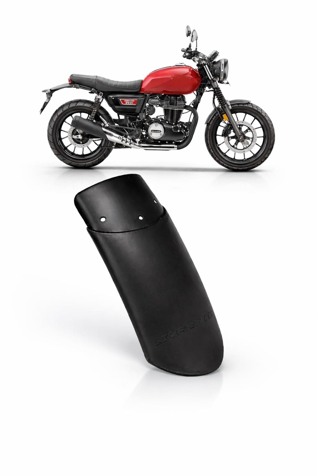 LGP Front Fender | Mudguard Extender | Mud Flaps for All Bikes and Motorcycle (Best Fit for H-onda CB350RS/NX 200|500/CB300R)
