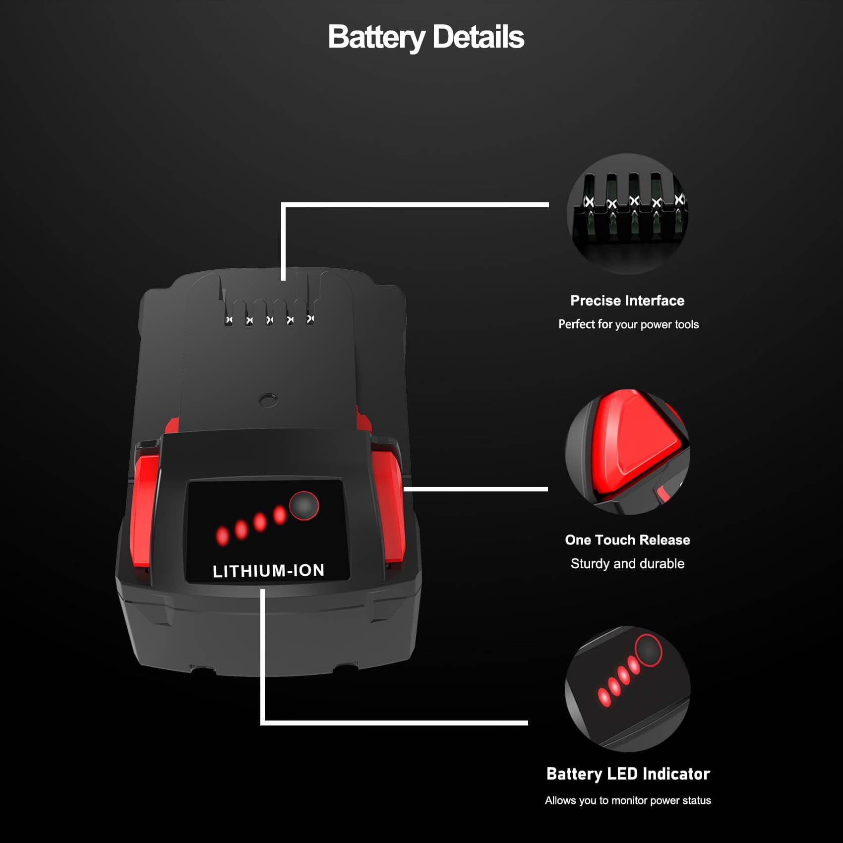 2 Pack 5.0Ah Replacement for Milwaukee M18 Lithium ion Battery 48-11-1850 and Charger Combo, Compatible with M18 Cordless Power Tools 18V Lithium Battery, and Milwaukee 18V Battery Charger