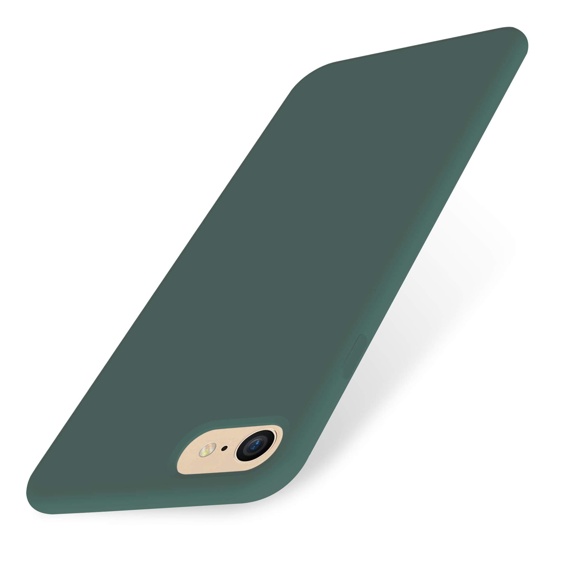 AOWIN iPhone 8 Case Silicone iPhone SE 2020 Case Cover for iPhone 7 Soft Microfiber Lining Hard Shell Compatible with iPhone 7/8/SE 2020- Dark Green