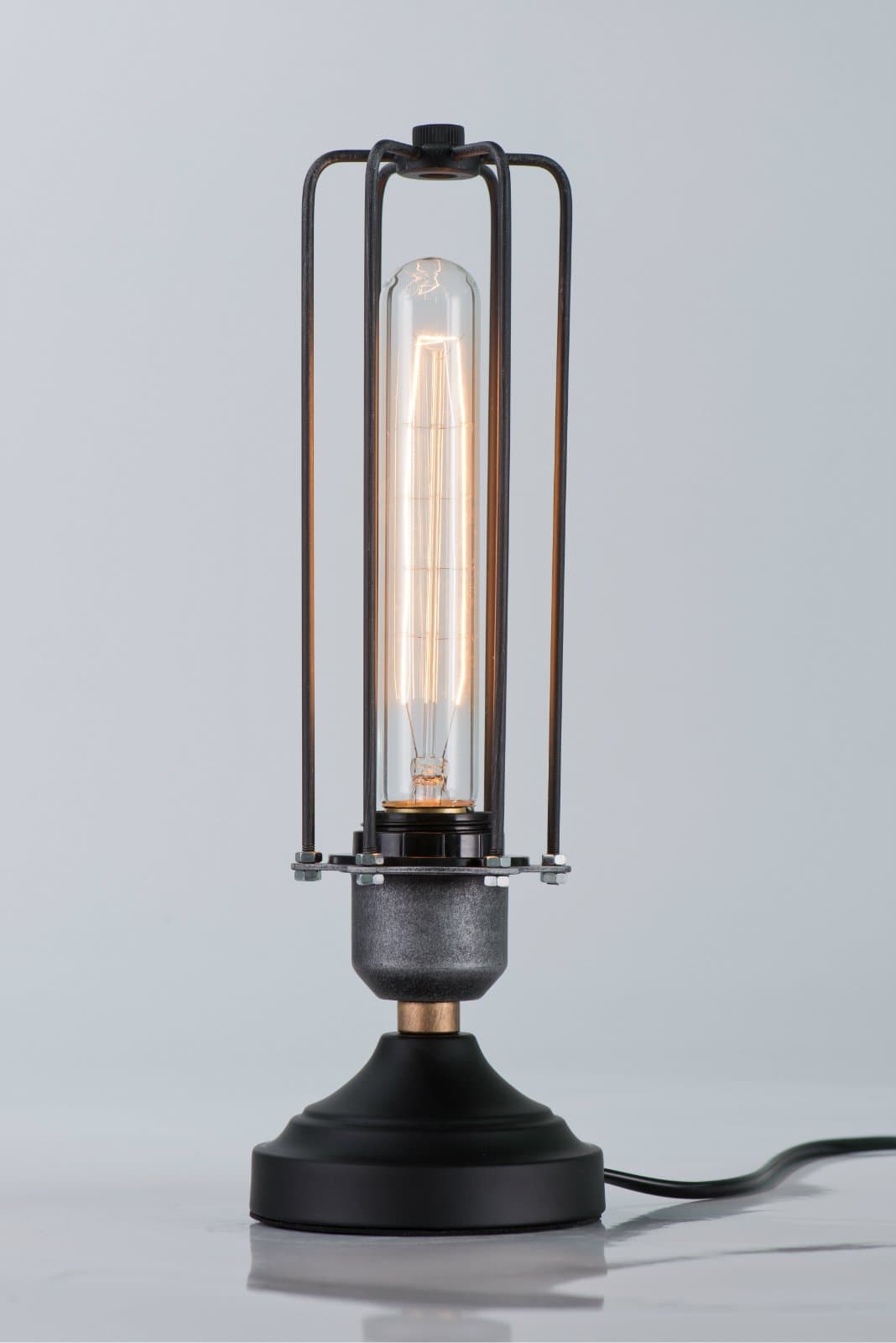 Vintage Industrial Style Cage Table Lamp